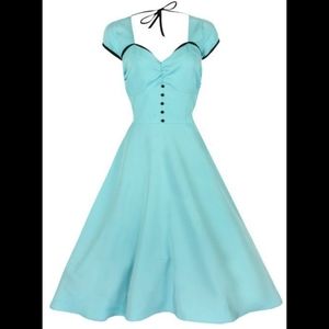 Lindy Bop light blue swing dress